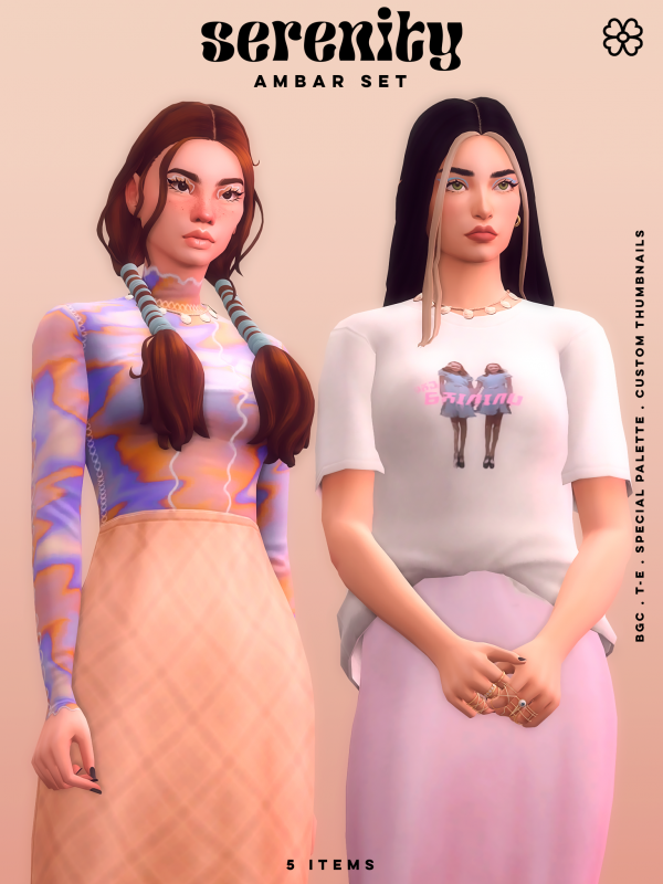 Maxis Match Ambar Set (5 items) by simsfinds - The Sims 4 Custom Content