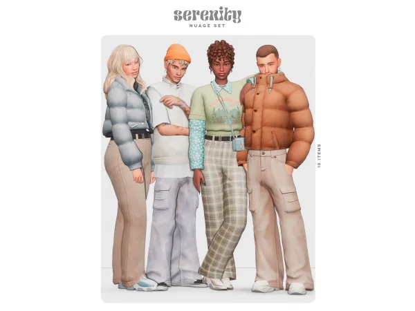 Maxis Match Nuage Set (13 items) by Serenity - The Sims 4 Custom Content