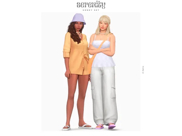 Maxis Match Honey Set (4 items) by Serenity - The Sims 4 Custom Content