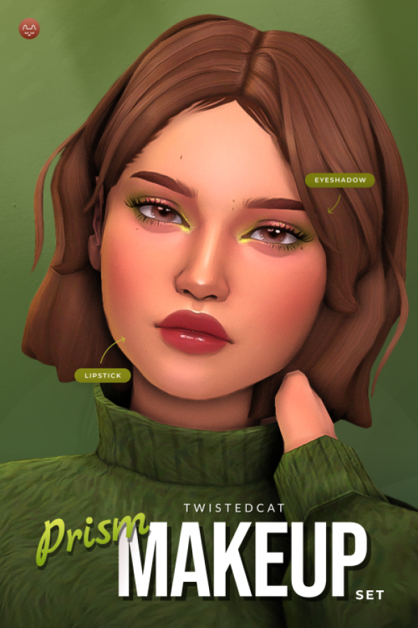 Maxis Match Prism Makeup Set by simsfinds - The Sims 4 Custom Content
