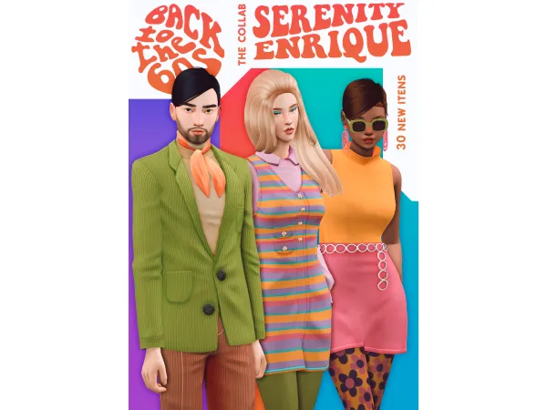 Maxis Match Back To The 60s Enrique X Serenity PART 2 - The Sims 4 Custom Content