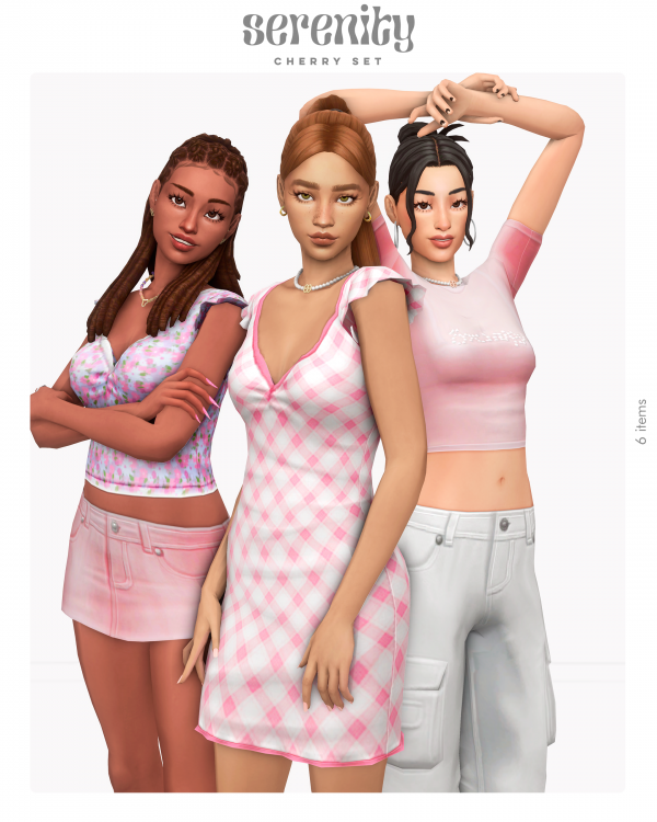 Maxis Match Cherry Set (6 items) by simsfinds - The Sims 4 Custom Content