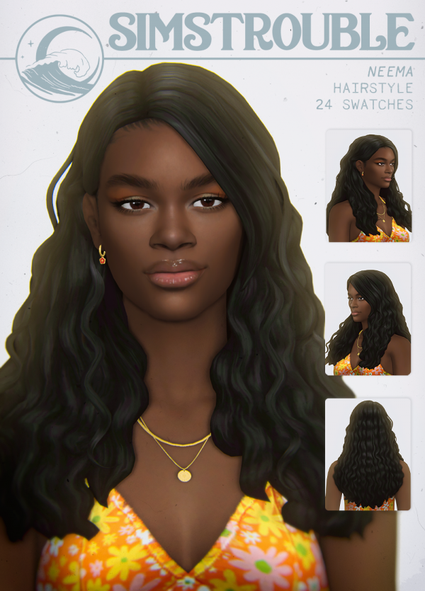 Maxis Match Neema Hairstyle by simsfinds - The Sims 4 Custom Content