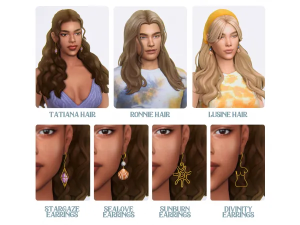 Maxis Match WAVEGAZER SET by simstrouble Updated - The Sims 4 Custom Content