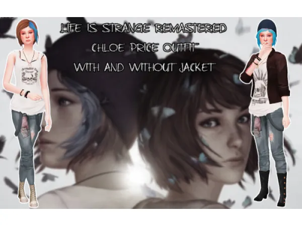 Maxis Match Life Is Strange Remastered Chloe Price Outfit by ivka - The Sims 4 Custom Content