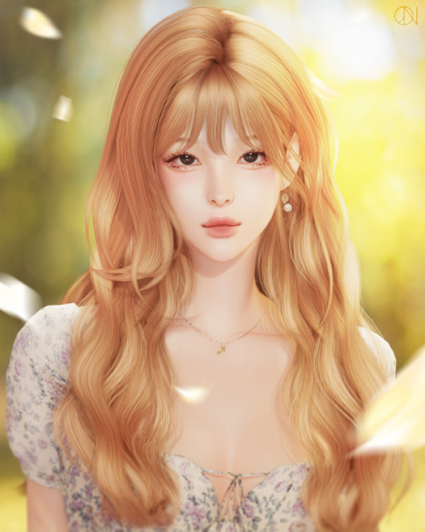 Alpha [JINO] HAIR N14 AURORA by simsfinds - The Sims 4 Custom Content