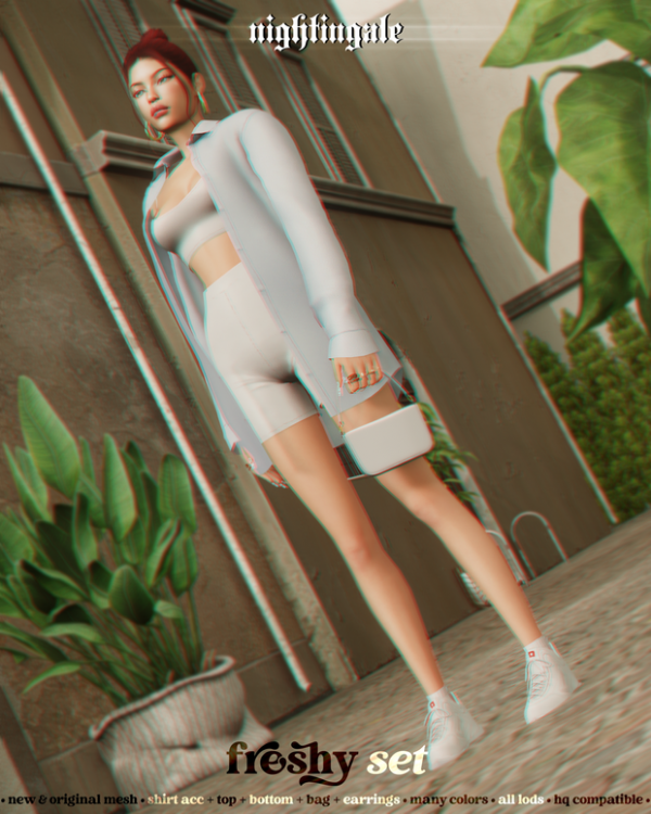 Alpha Freshy Set by simsfinds - The Sims 4 Custom Content
