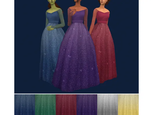 Recolors of DeeDees Elven Gown - The Sims 2 Custom Content