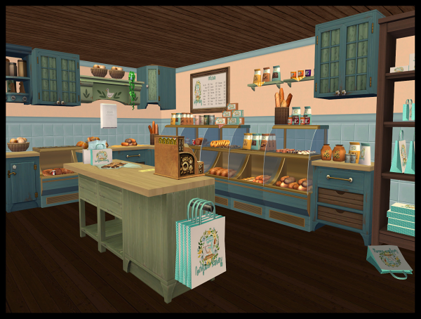 Farmhouse Bakery by simsfinds - The Sims 2 Custom Content