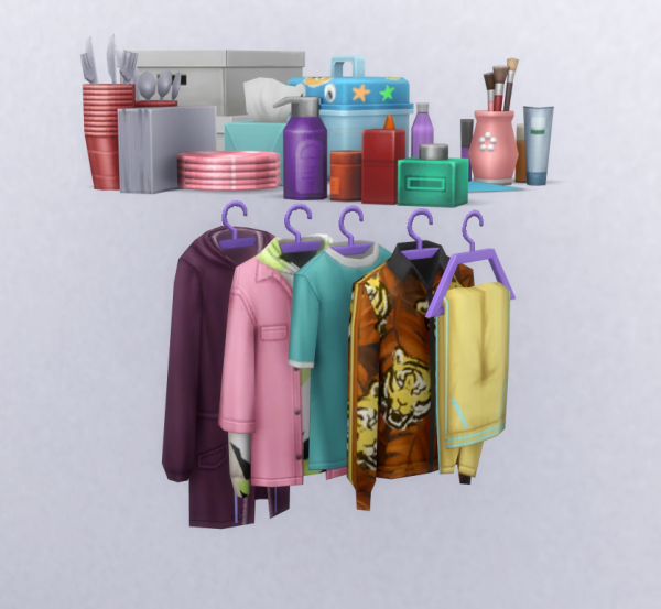 Maxis Match [OMSP] completely invisible shelf with dresser hang option many slots (115) by simsfinds - The Sims 4 Custom Content