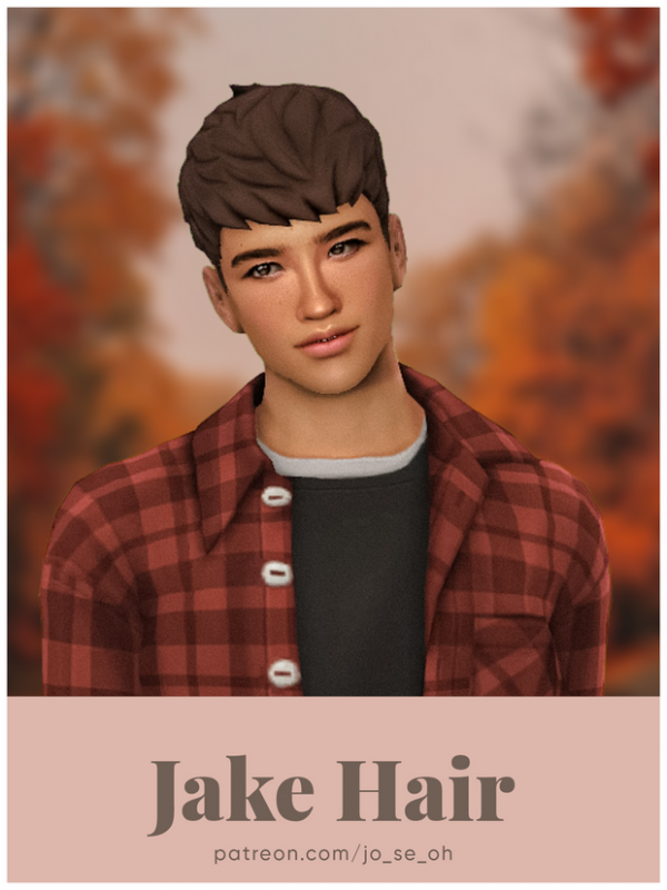 Maxis Match Jake Hair by simsfinds - The Sims 4 Custom Content