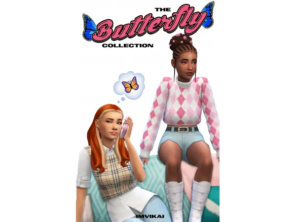 Maxis Match THE BUTTERFLY COLLECTION by VIKAI - The Sims 4 Custom Content