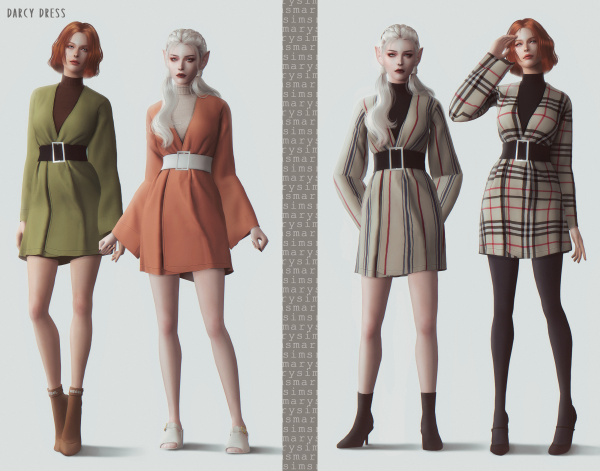 Maxis Match DARCY DRESS by msmarysims - The Sims 4 Custom Content