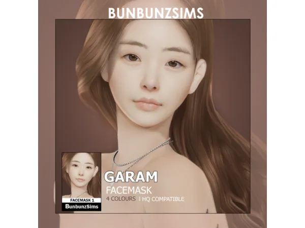 Alpha Garam facemask - The Sims 4 Custom Content