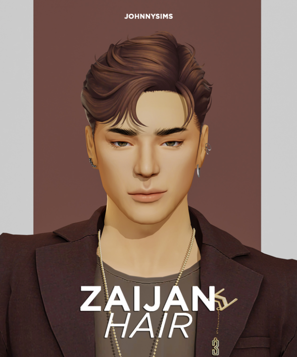 Maxis Match Zaijan Hair by simsfinds - The Sims 4 Custom Content