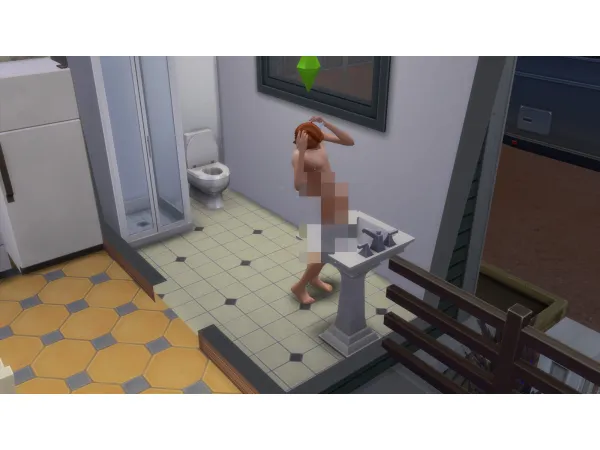 Maxis Match Shower in the sink by Szemoka - The Sims 4 Custom Content