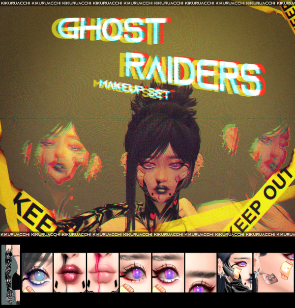 Alpha Ghost Raiders Makeup Set by simsfinds - The Sims 4 Custom Content