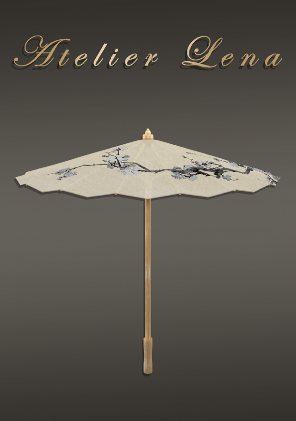 Alpha [Atelier Lena] Korean Paper Umbrella Acc (Left Hand) by simsfinds - The Sims 4 Custom Content