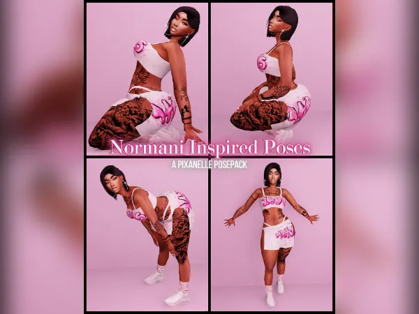 Alpha Pixanelle Normani Inspired Posepack - The Sims 4 Custom Content