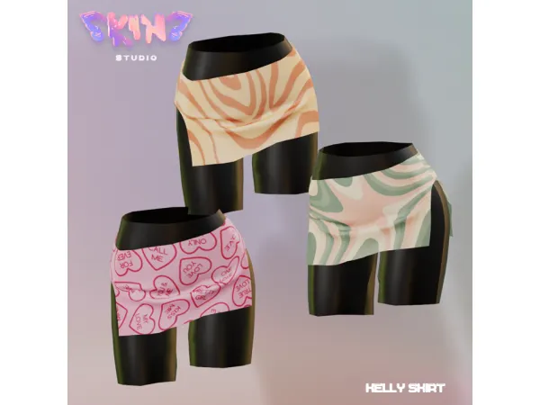 Alpha SKINS 010 KELLY SKIRT by skinsstudio - The Sims 4 Custom Content