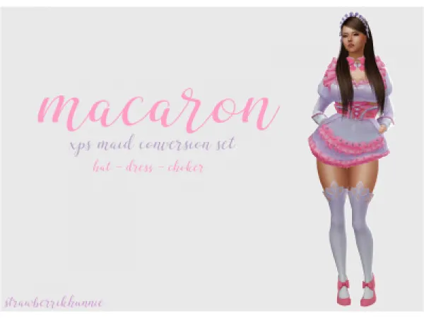 Maxis Match macaron costume set - The Sims 4 Custom Content