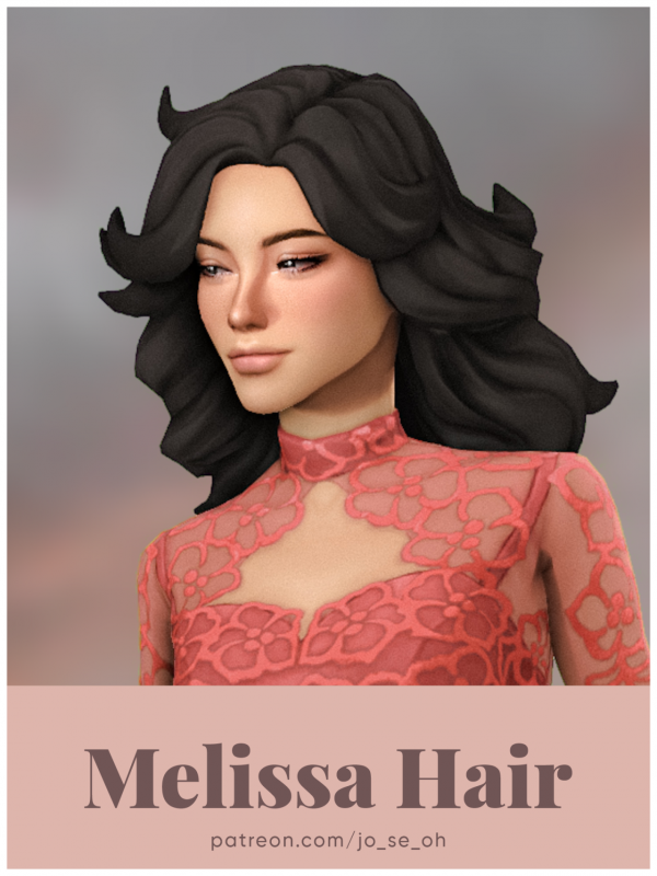 Maxis Match Melissa Hair by simsfinds - The Sims 4 Custom Content
