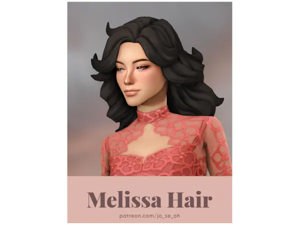 Maxis Match Melissa Hair - The Sims 4 Custom Content
