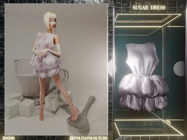 Alpha Sugar Dress - The Sims 4 Custom Content