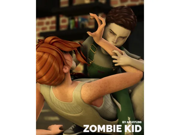 Maxis Match Zombie kid - The Sims 4 Custom Content