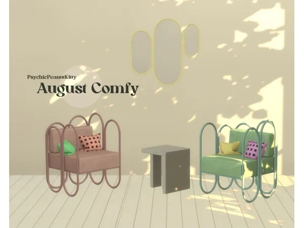 Alpha FURNITURE AUGUST COMFY by PsychicPeanutKitty - The Sims 4 Custom Content