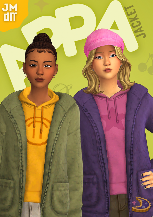 Maxis Match APPA JACKET by simsfinds - The Sims 4 Custom Content