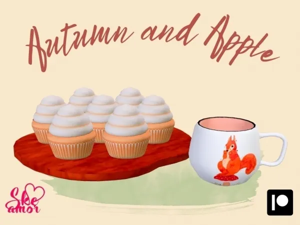 Alpha Autumn and Apple - The Sims 4 Custom Content