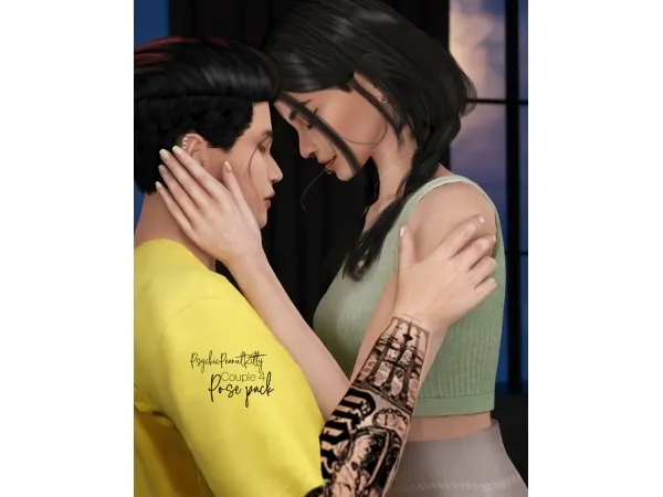 Mix POSES COUPLE 4 by psychicpeanutkitty - The Sims 4 Custom Content