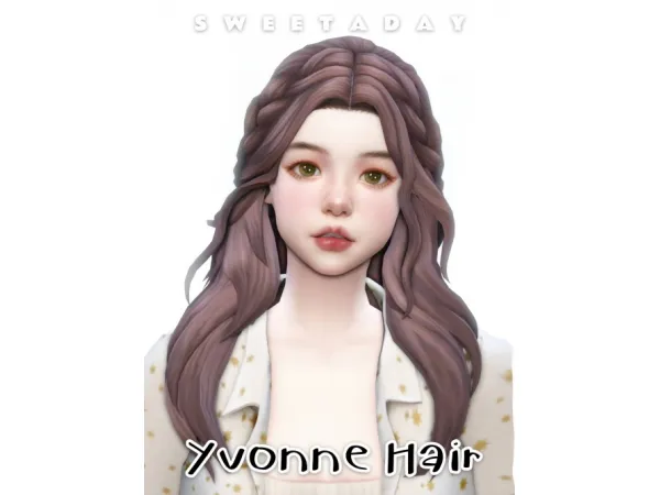 Maxis Match Yvonne Hair - The Sims 4 Custom Content
