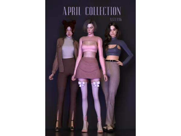 Alpha April Collection 2022 by astya96 - The Sims 4 Custom Content