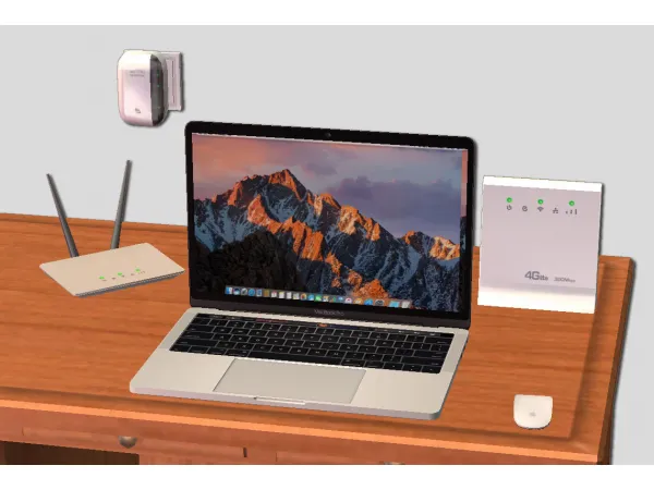 Pauline Alarm Clock and some WIFI Routers - The Sims 2 Custom Content