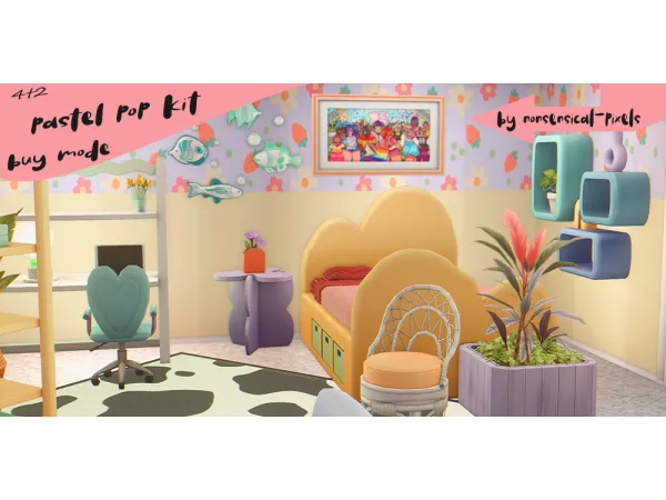 4t2 pastel pop kit buy mode - The Sims 2 Custom Content
