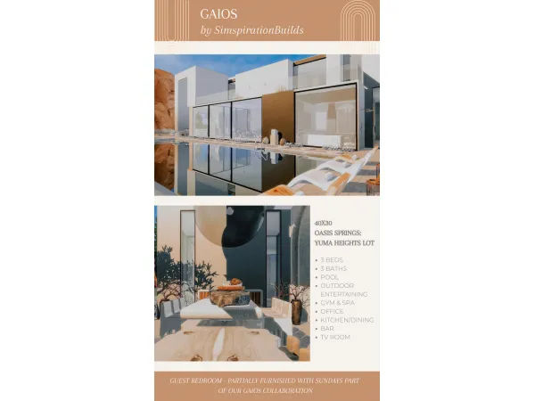 Alpha Gaios Villa - The Sims 4 Custom Content