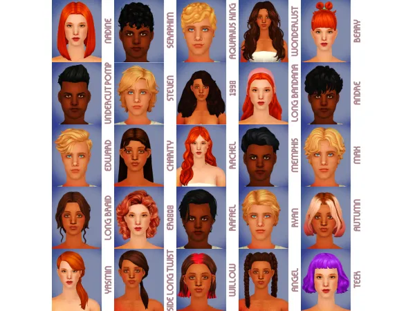 November Hair Haul - The Sims 2 Custom Content