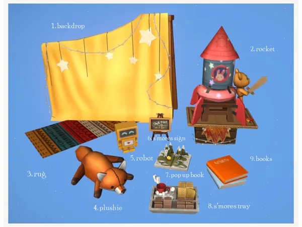 4t2_littlecampers_separatedclutter - The Sims 2 Custom Content