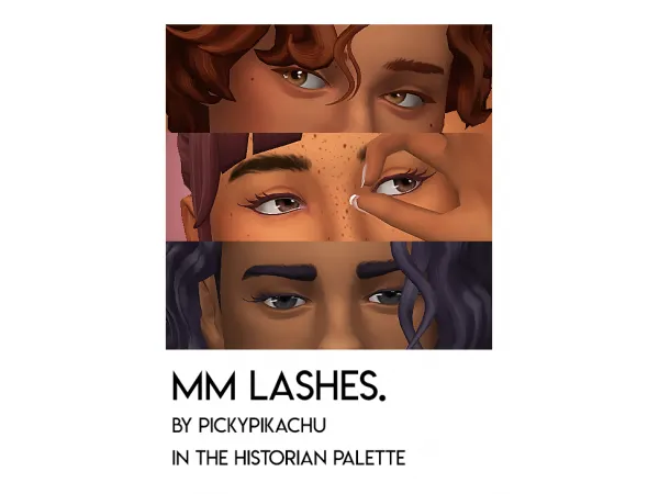 maxis match eyelashes by @pickypikachu