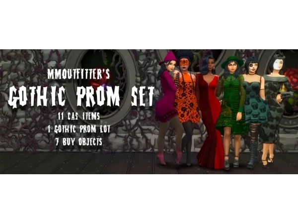 Maxis Match Gothic Prom - The Sims 4 Custom Content