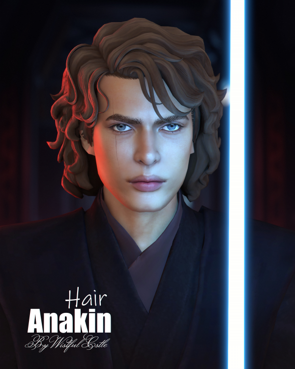 Maxis Match Anakin (unisex hair) by simsfinds - The Sims 4 Custom Content