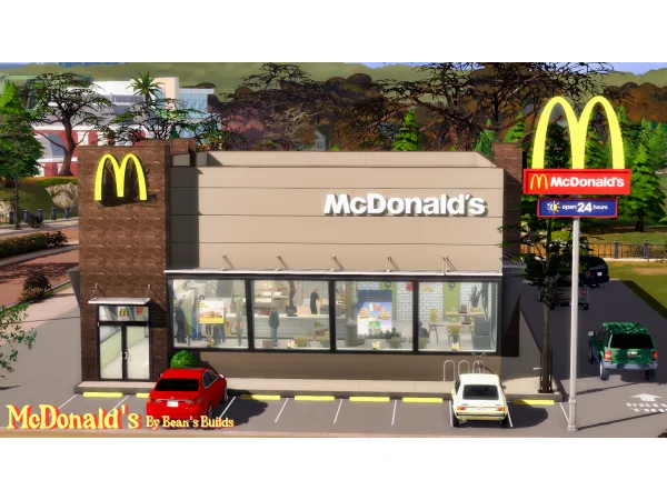 Maxis Match McDonald's by Bean's Builds - The Sims 4 Custom Content