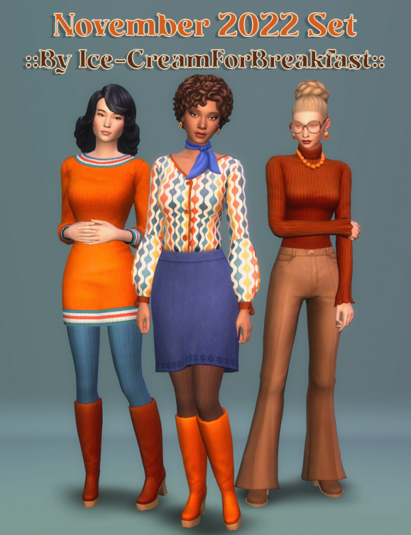 Maxis Match November 2022 Set creamforbreakfast by simsfinds - The Sims 4 Custom Content