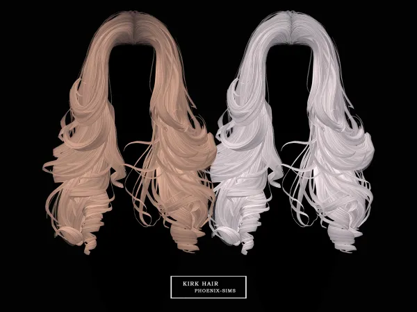 Alpha Kirk Hair - The Sims 4 Custom Content