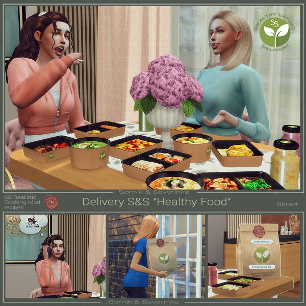 Maxis Match Delivery HEALTHY FOOD by simsfinds - The Sims 4 Custom Content