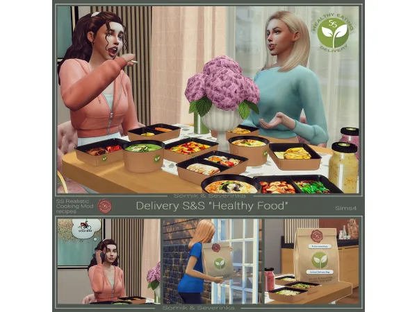 Maxis Match Delivery HEALTHY FOOD by Somik and Severinka - The Sims 4 Custom Content