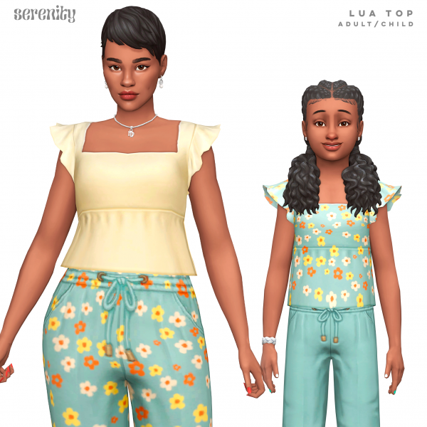 Maxis Match lua top (adultchild) by simsfinds - The Sims 4 Custom Content