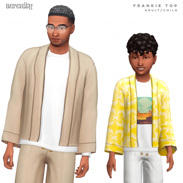 Maxis Match frankie top (adultchild) by simsfinds - The Sims 4 Custom Content